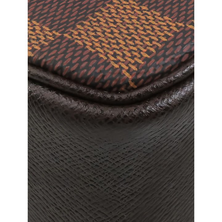 Louis Vuitton Trousse Pochette Damier Ébène Marron – vue 10 – GABY PARIS