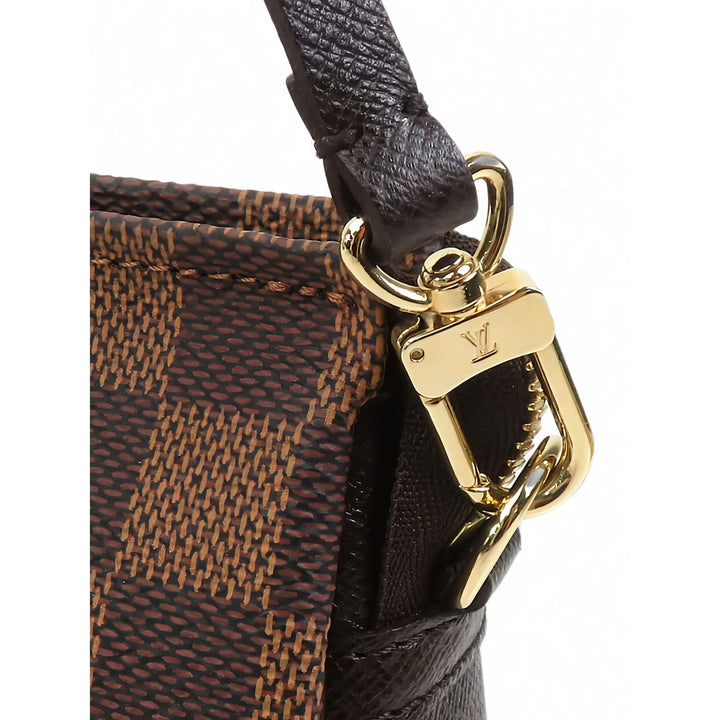 Louis Vuitton Trousse Pochette Damier Ébène Marron – vue 13 – GABY PARIS