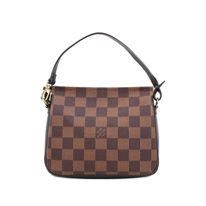 Louis Vuitton Trousse Pochette Damier Ébène Marron – vue 2 – GABY PARIS