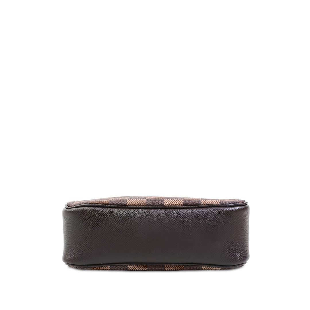 Louis Vuitton Trousse Pochette Damier Ébène Marron – vue 3 – GABY PARIS