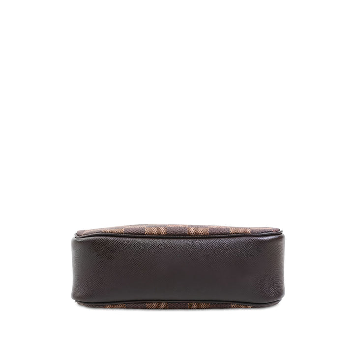 Louis Vuitton Trousse Pochette Damier Ébène Marron – vue 3 – GABY PARIS