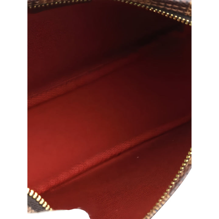 Louis Vuitton Trousse Pochette Damier Ébène Marron – vue 4 – GABY PARIS