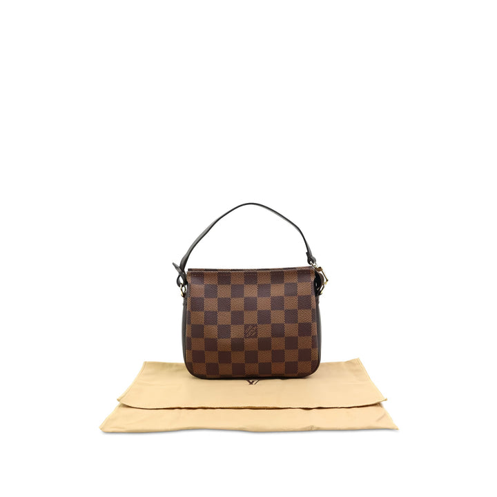 Louis Vuitton Trousse Pochette Damier Ébène Marron – vue 6 – GABY PARIS