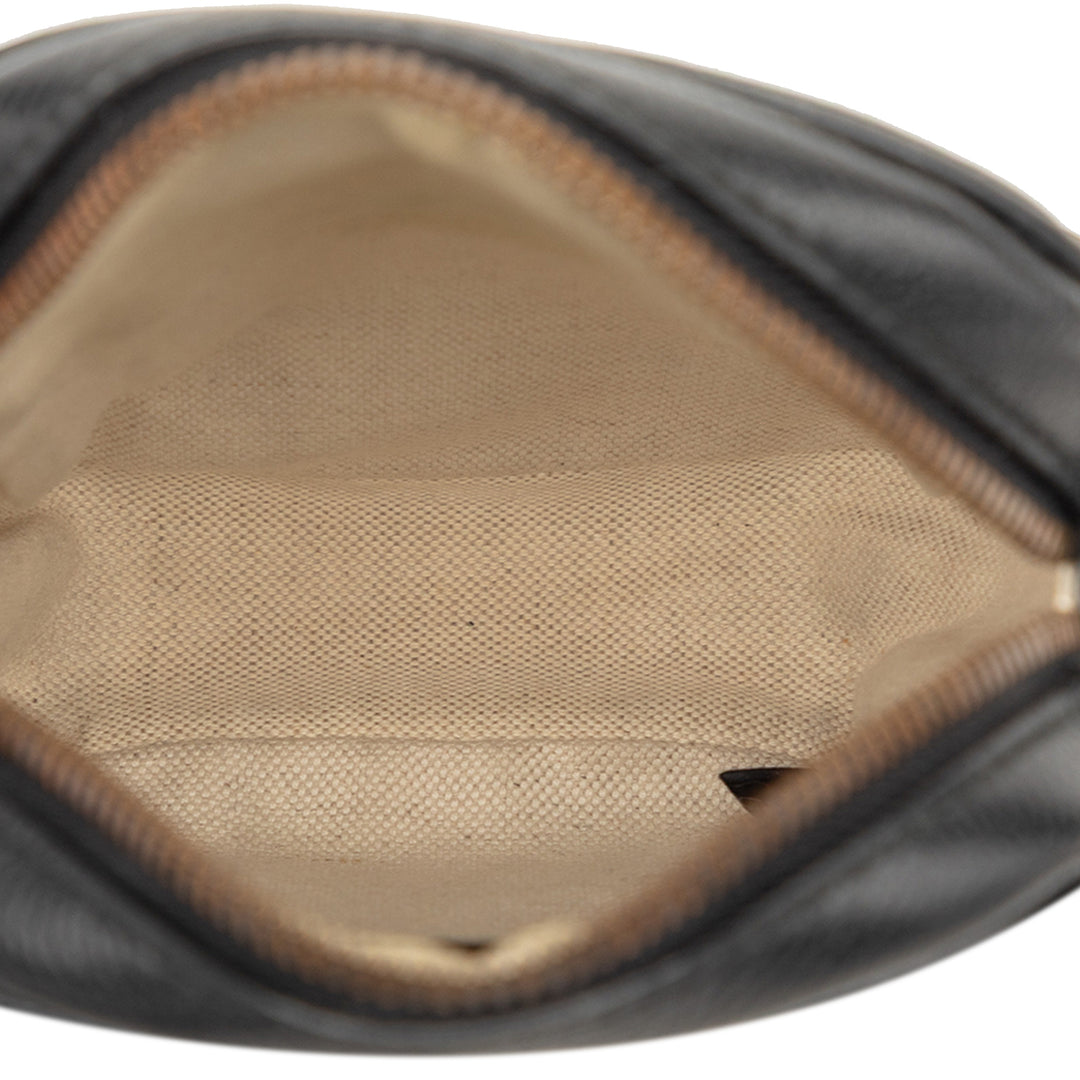 Gucci Mini Cuir de veau grainé Logo Sac porté croisé
