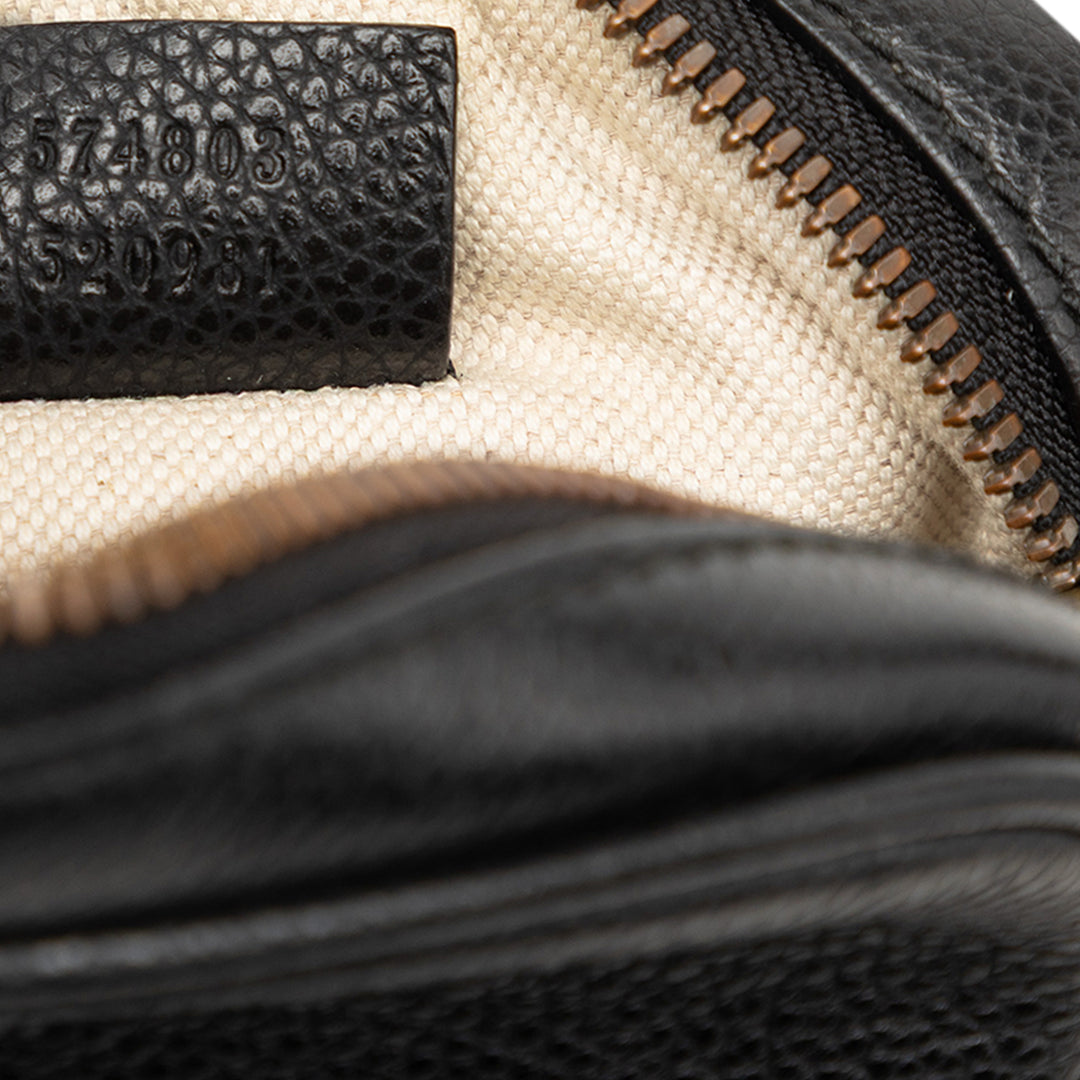 Gucci Mini Cuir de veau grainé Logo Sac porté croisé