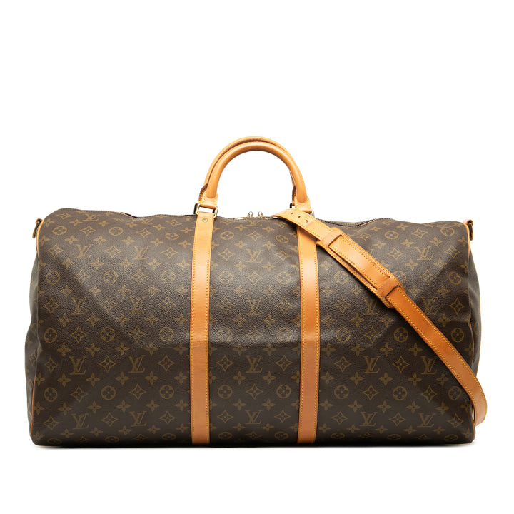 Louis Vuitton Monogram Keepall Bandouliere 60 Marron