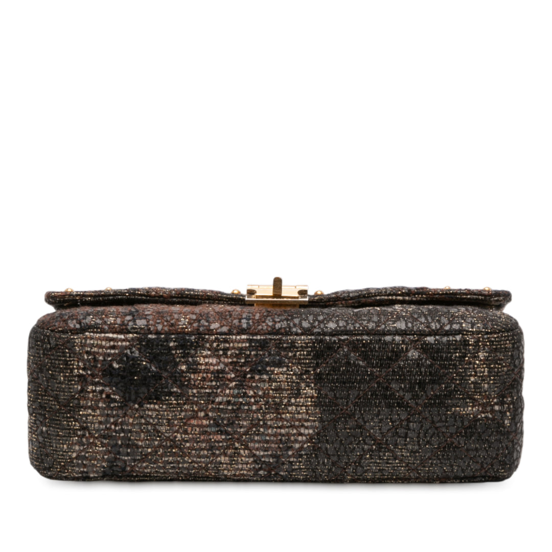 Chanel Paris Shanghai 2.55 Icons Lacquered Tweed Double rabat 225