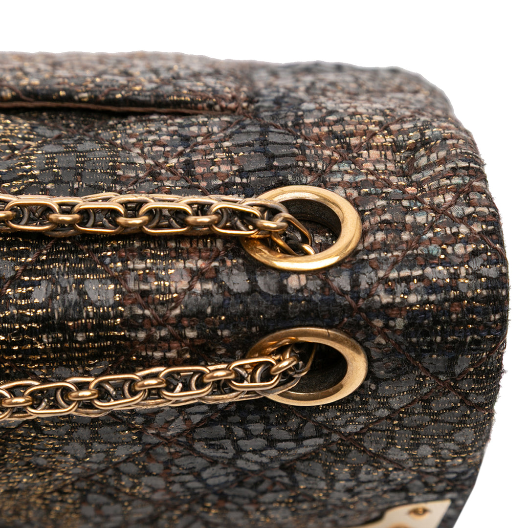 Chanel Paris Shanghai 2.55 Icons Lacquered Tweed Double rabat 225