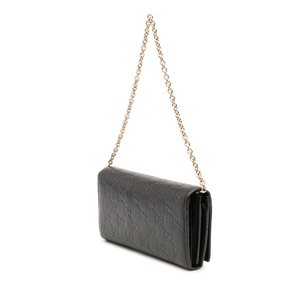 Gucci Guccissima Wallet on Chain Noir – GABY PARIS Authentique