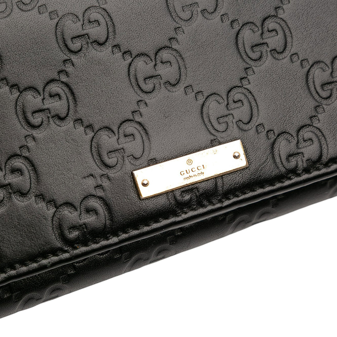 Gucci Guccissima Wallet on Chain Noir – GABY PARIS Authentique