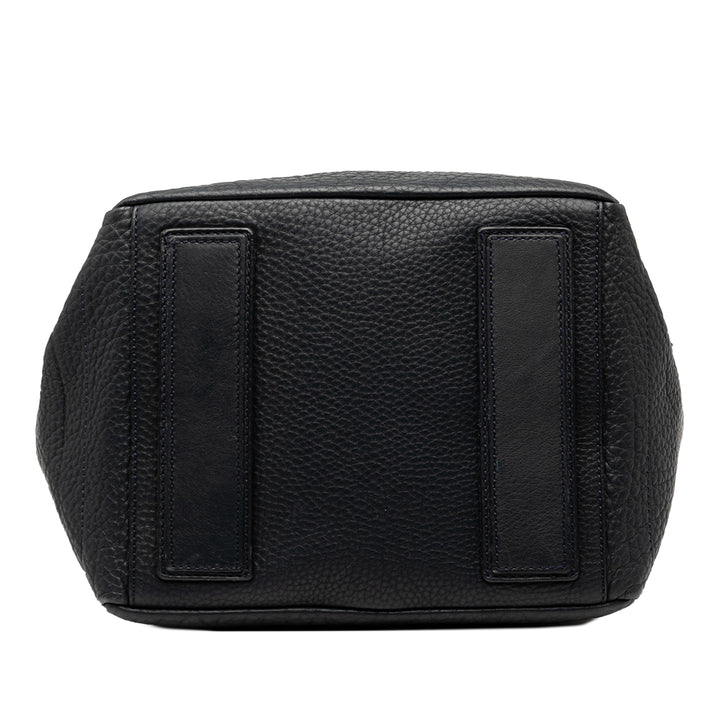 Celine Cuir Sac cartable Bleu