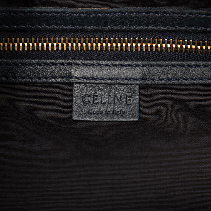 Celine Cuir Sac cartable Bleu