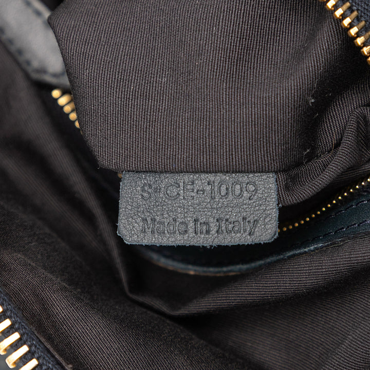 Celine Cuir Sac cartable Bleu