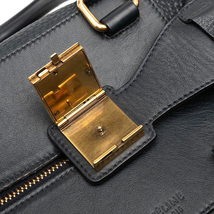 Celine Cuir Sac cartable Bleu