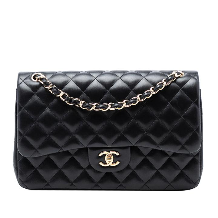 Chanel Jumbo Classic Cuir d’agneau Double rabat