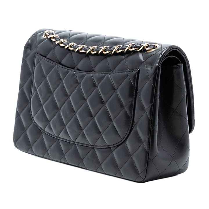Chanel Jumbo Classic Cuir d’agneau Double rabat