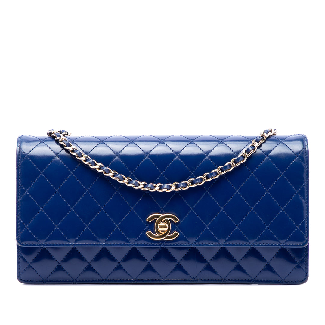 Chanel CC Matelassé Cuir d’agneau Long à rabat