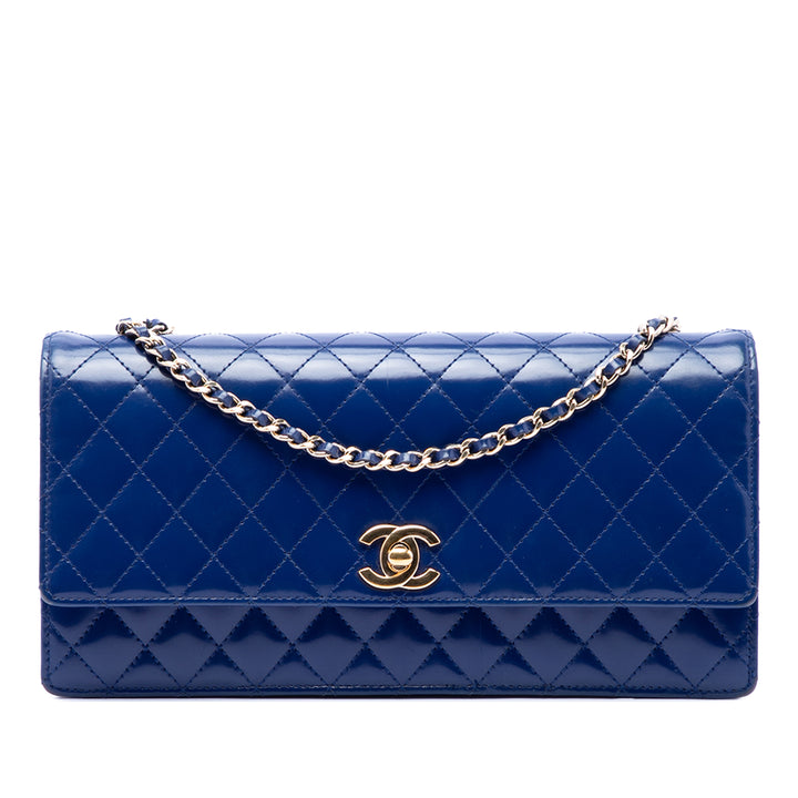 Chanel CC Matelassé Cuir d’agneau Long à rabat