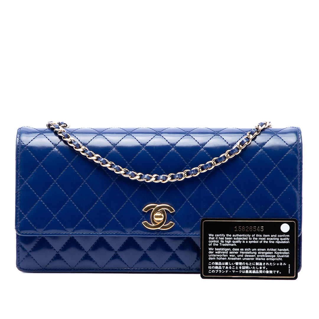 Chanel CC Matelassé Cuir d’agneau Long à rabat
