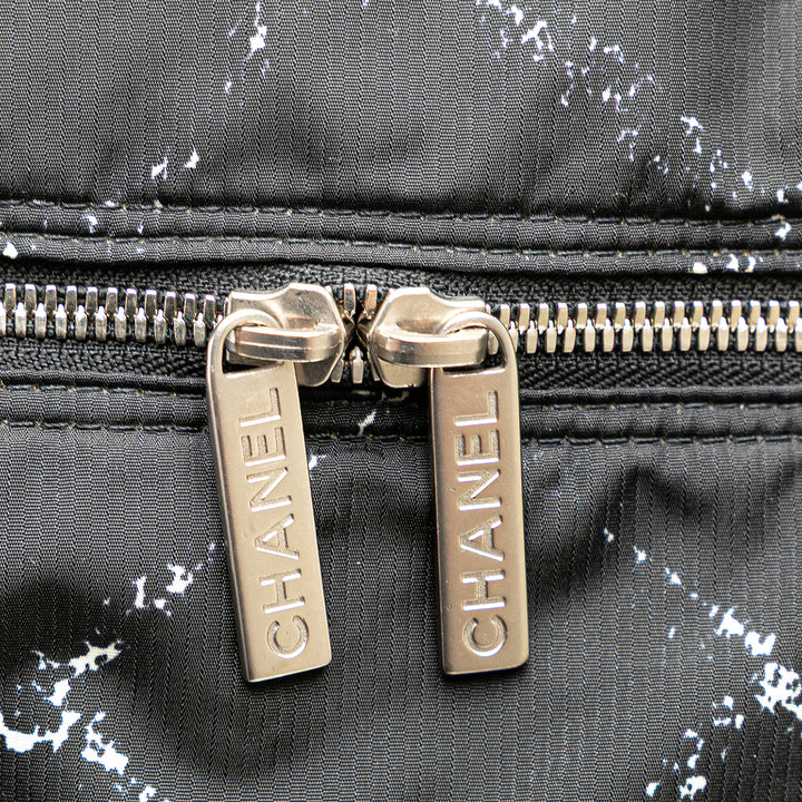 Old Travel Line Nylon Duffle Bag Black - Gaby Paris