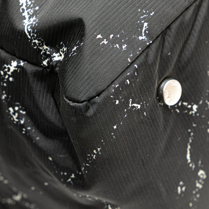 Old Travel Line Nylon Duffle Bag Black - Gaby Paris
