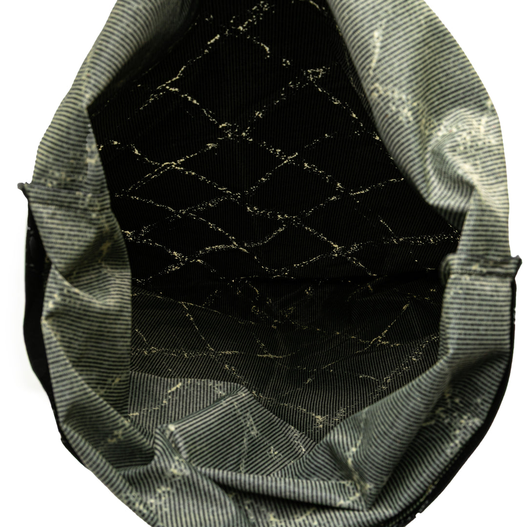 Old Travel Line Nylon Duffle Bag Black - Gaby Paris