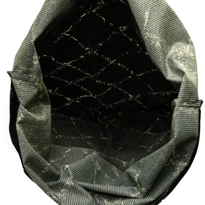 Old Travel Line Nylon Duffle Bag Black - Gaby Paris