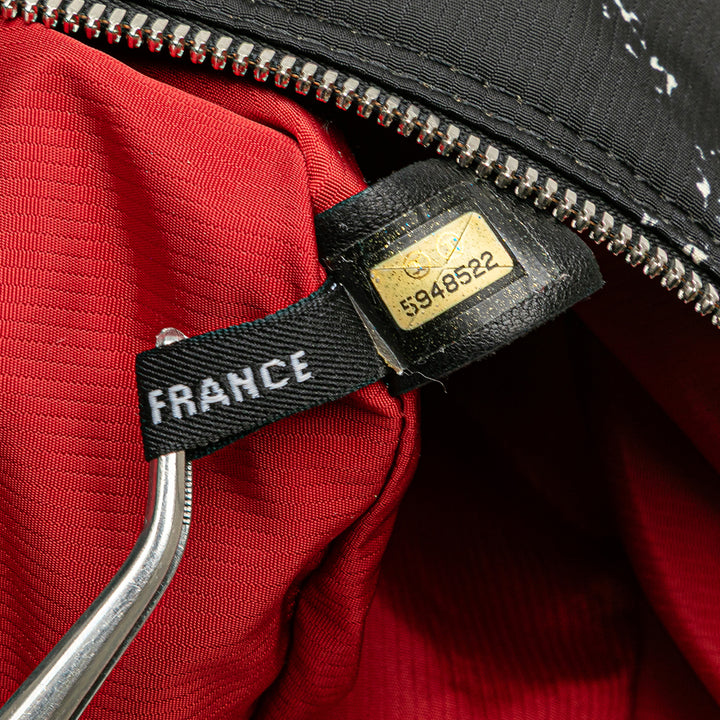 Old Travel Line Nylon Duffle Bag Black - Gaby Paris