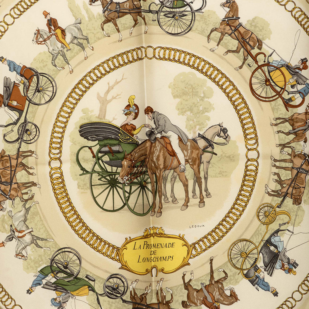 La Promenade de Longchamps Foulard 90 Rose