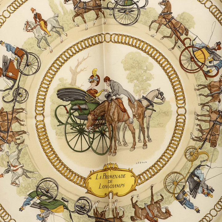 La Promenade de Longchamps Foulard 90 Rose