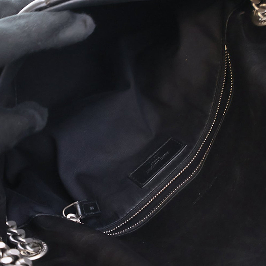 Saint Laurent Medium Matelasse Cuir d’agneau Monogram Loulou Puffer Sac bandoulière