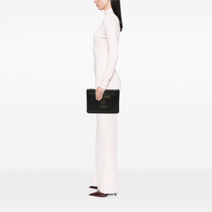 Chanel Medium Caviar Deauville clouté O Étui Pochette