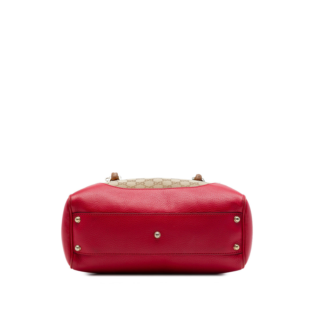 Gucci Cabas GG Bamboo Diana Rouge – vue 3 – GABY PARIS