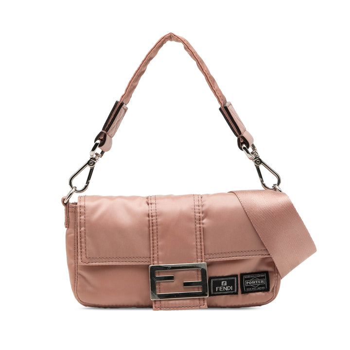 Fendi Porter Yoshida Baguette Sac Rose – vue principale – GABY PARIS