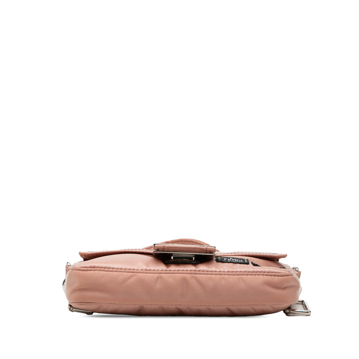 Fendi Porter Yoshida Baguette Sac Rose – vue 3 – GABY PARIS