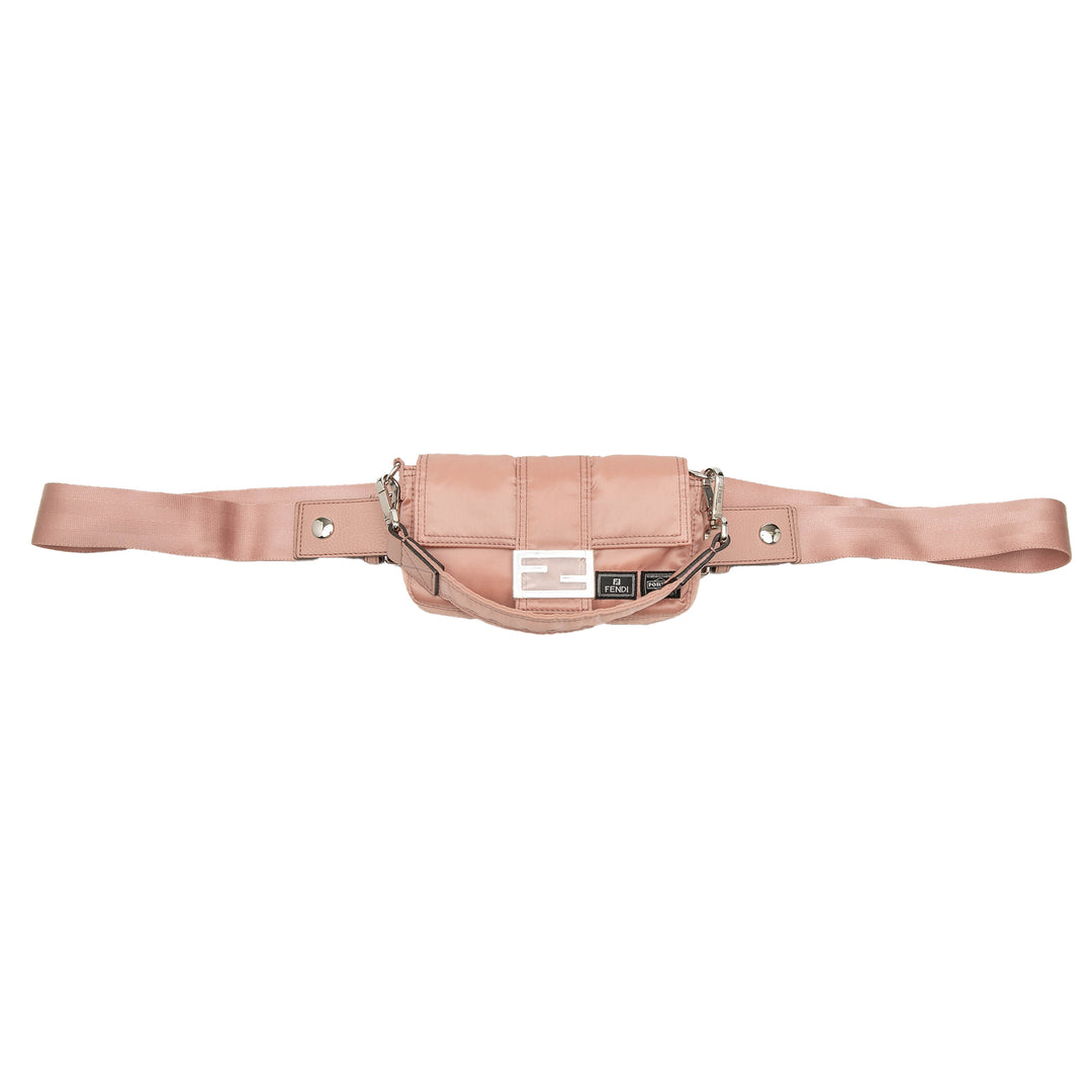 Fendi Porter Yoshida Baguette Sac Rose – vue 7 – GABY PARIS