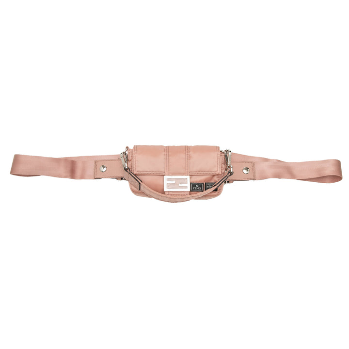 Fendi Porter Yoshida Baguette Sac Rose – vue 7 – GABY PARIS