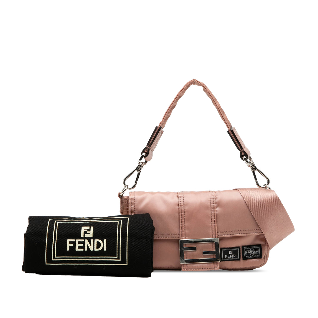 Fendi Porter Yoshida Baguette Sac Rose – vue 9 – GABY PARIS