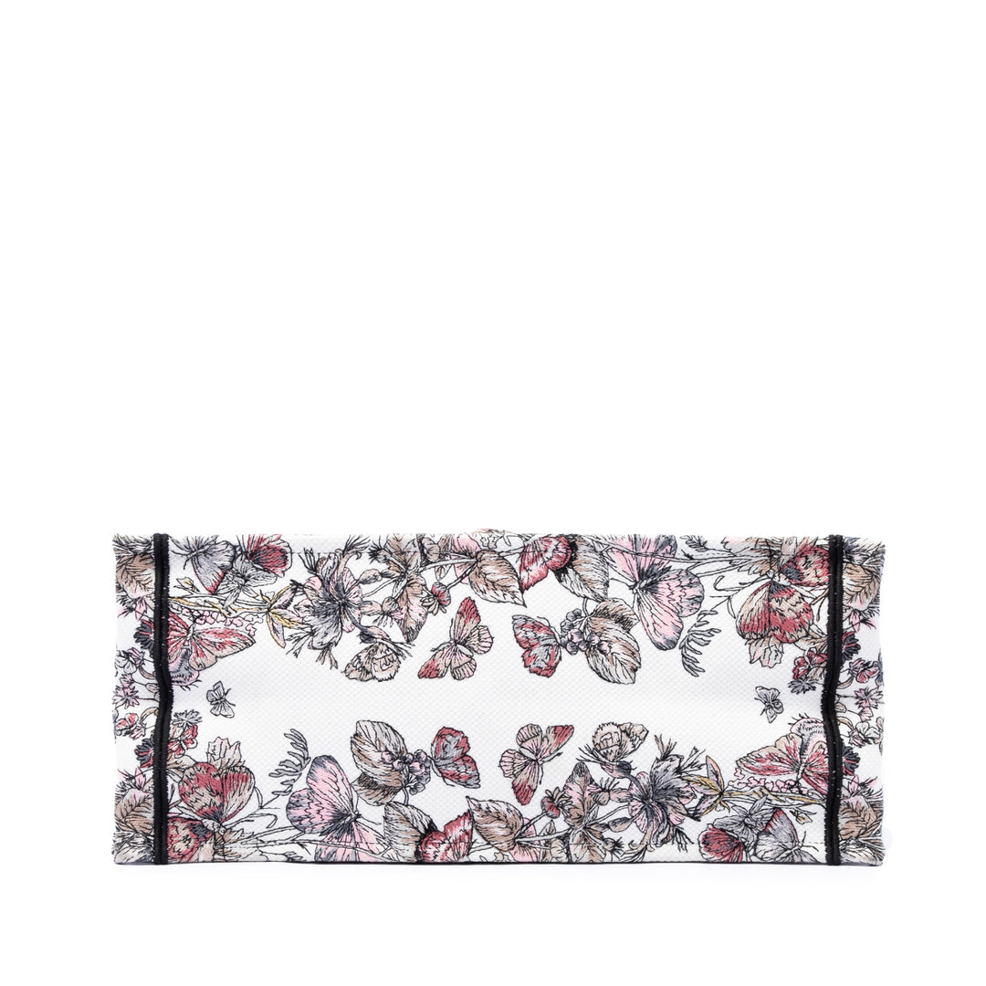 Dior Large brodé Toile Butterfly Around The World Book Cabas