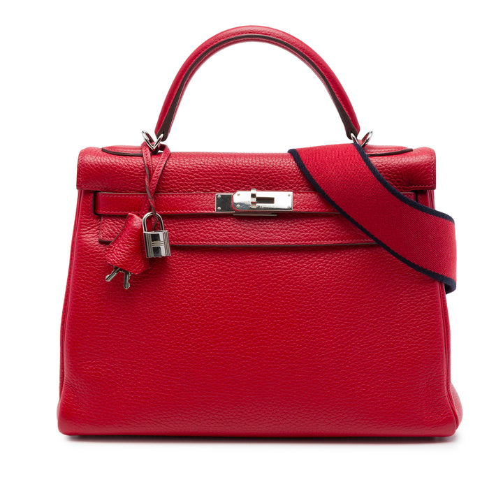 Hermès Sac à main Kelly II Retourne Amazone 32 Togo Rouge – vue principale – GABY PARIS