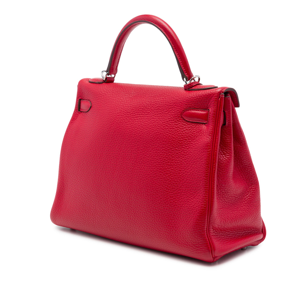 Hermès Sac à main Kelly II Retourne Amazone 32 Togo Rouge – vue 2 – GABY PARIS