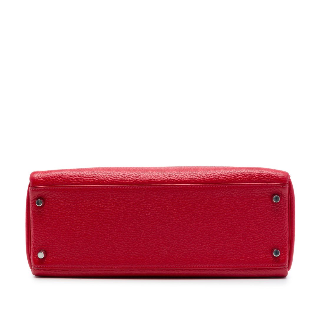 Hermès Sac à main Kelly II Retourne Amazone 32 Togo Rouge – vue 3 – GABY PARIS
