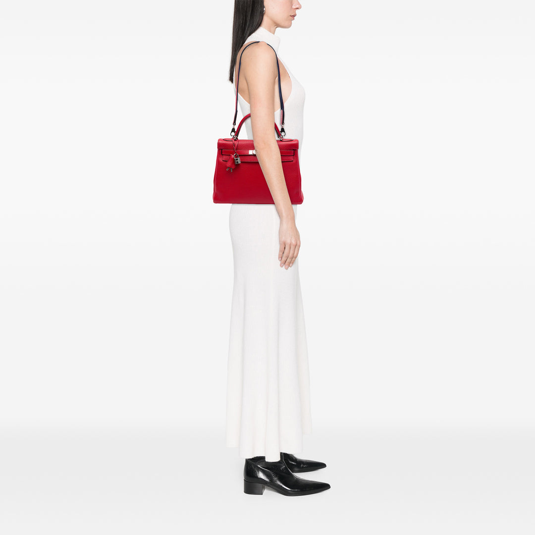 Hermès Sac à main Kelly II Retourne Amazone 32 Togo Rouge – vue 6 – GABY PARIS