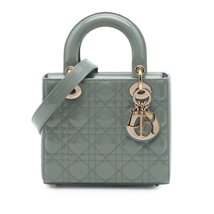 Dior Lady Dior Cannage Petit Gris – vue principale – GABY PARIS