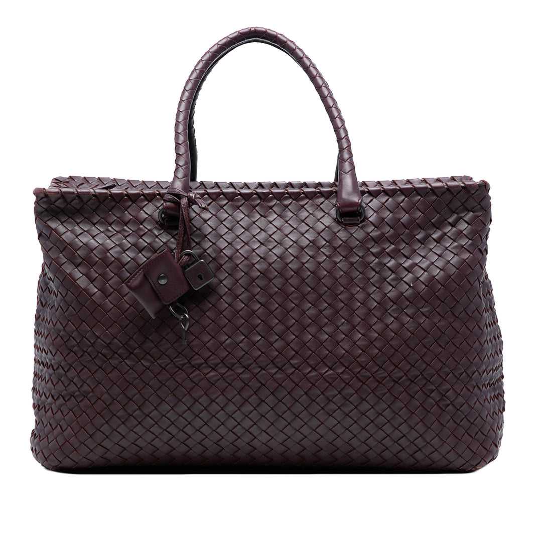 Bottega Veneta Large Nappa Intrecciato Brick Cabas Rouge – GABY PARIS Authentique