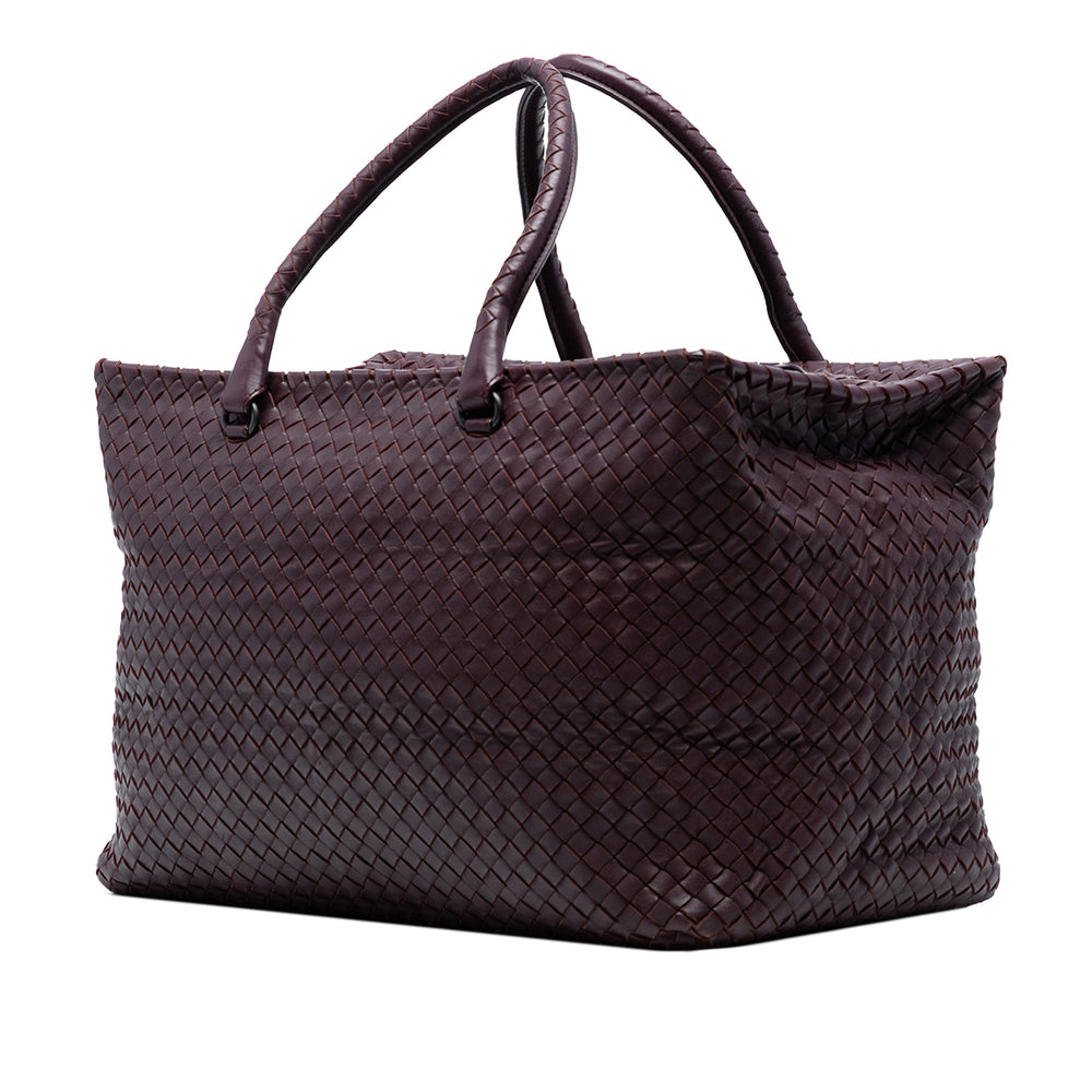 Bottega Veneta Large Nappa Intrecciato Brick Cabas Rouge – GABY PARIS Authentique