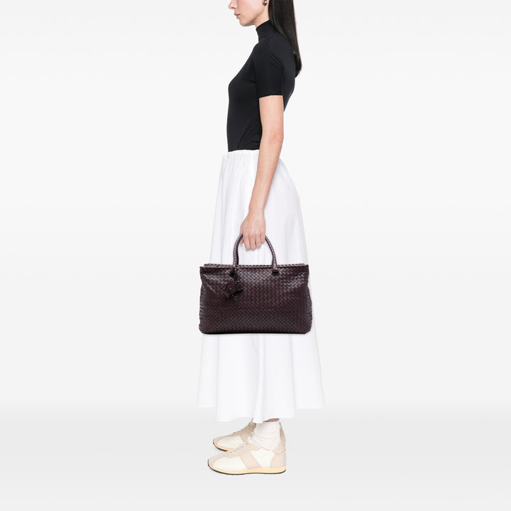 Bottega Veneta Large Nappa Intrecciato Brick Cabas Rouge – GABY PARIS Authentique