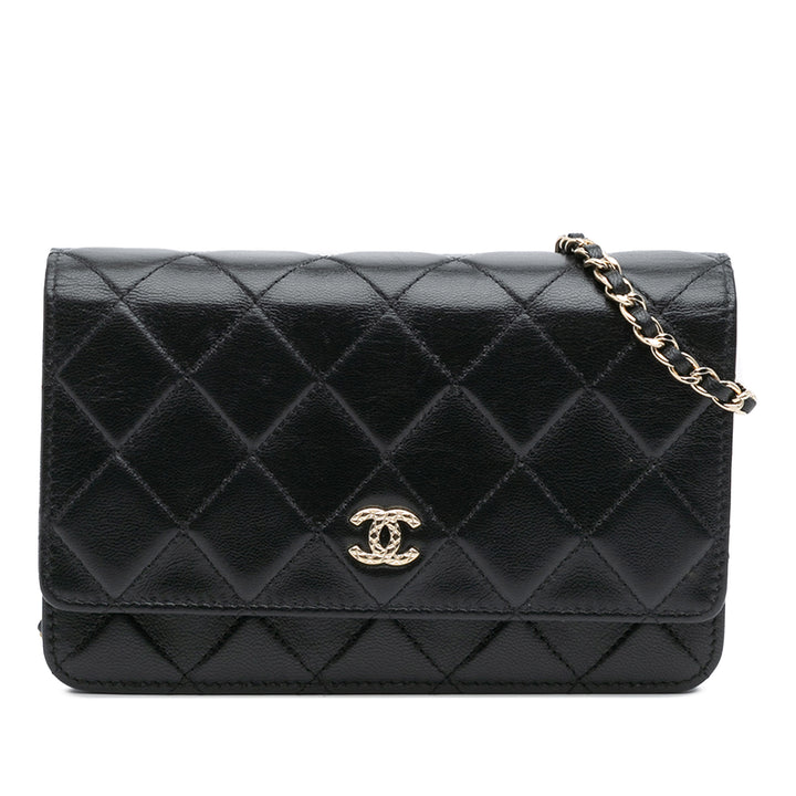 Chanel CC Quilted Cuir de veau Wallet on Chain Noir – GABY PARIS Authentique