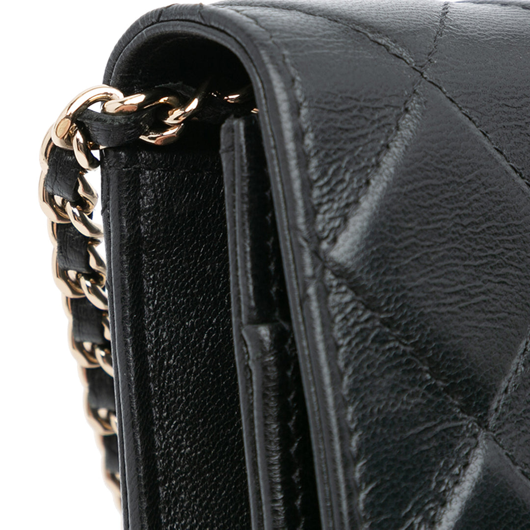 Chanel CC Quilted Cuir de veau Wallet on Chain Noir – GABY PARIS Authentique
