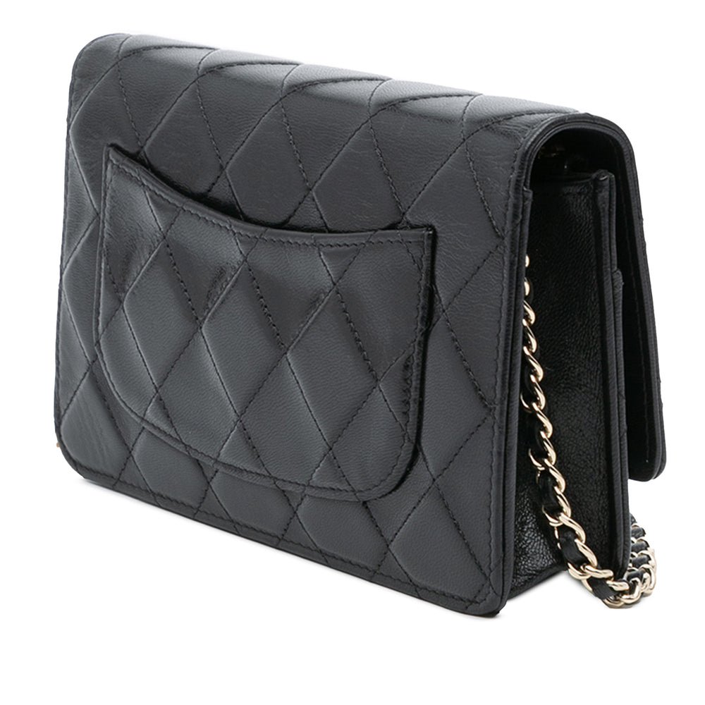 Chanel CC Quilted Cuir de veau Wallet on Chain Noir – GABY PARIS Authentique